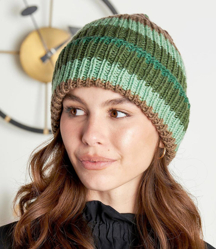 Free Ribbed Knit Beanie Version 1 Pattern