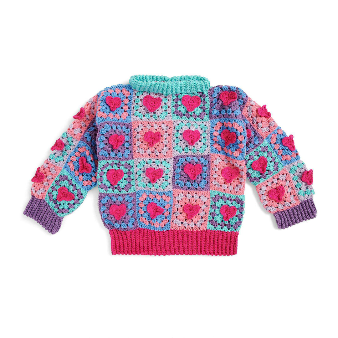 Free Have a Red Heart Crochet Pullover Pattern