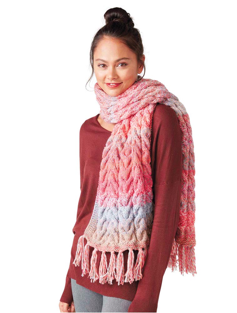 Free Knit Cabled Wrap Pattern