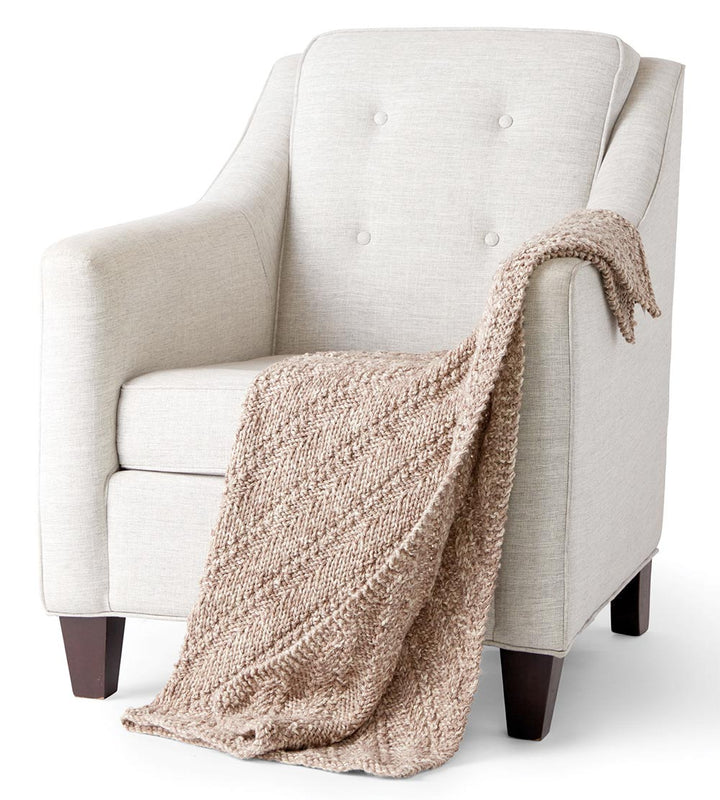 Free Reversible Knit Lap Blanket Pattern