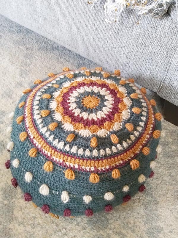 Free Stitch Sampler Pouf Pattern
