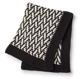 Free Mosaic Herringbone Knit Throw Pattern