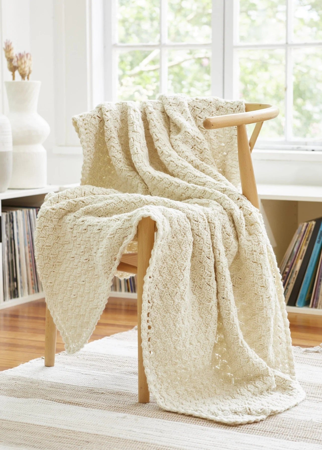 Free Cream Puff Throw Crochet Pattern | Mary Maxim