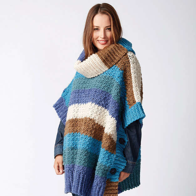 Free Mom and Me Crochet Ponchos Pattern