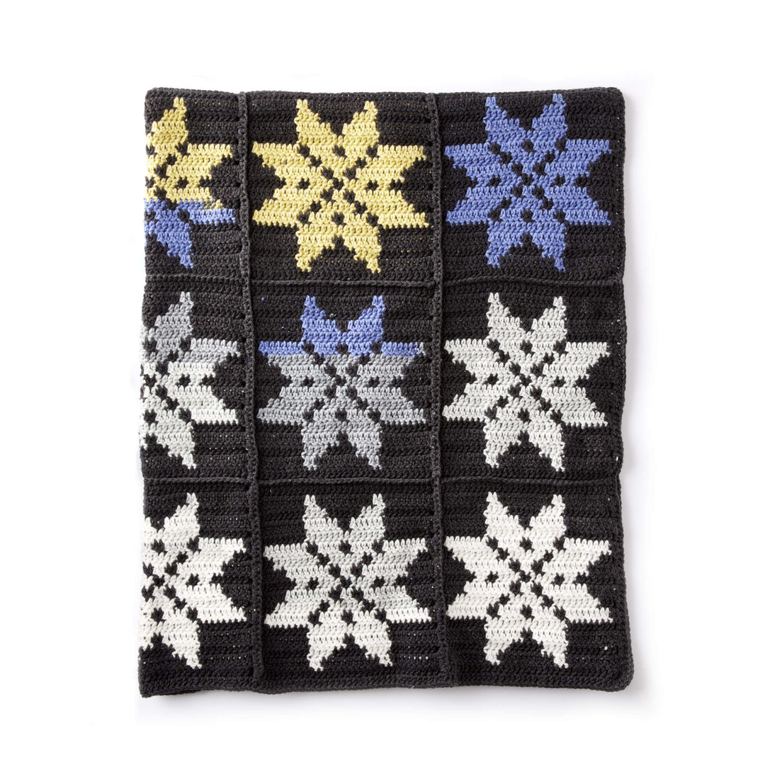 Free Snowflake Crochet Blanket