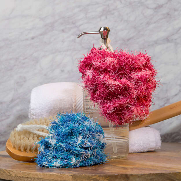 Free Scrubby Bath Poufs Crochet Pattern