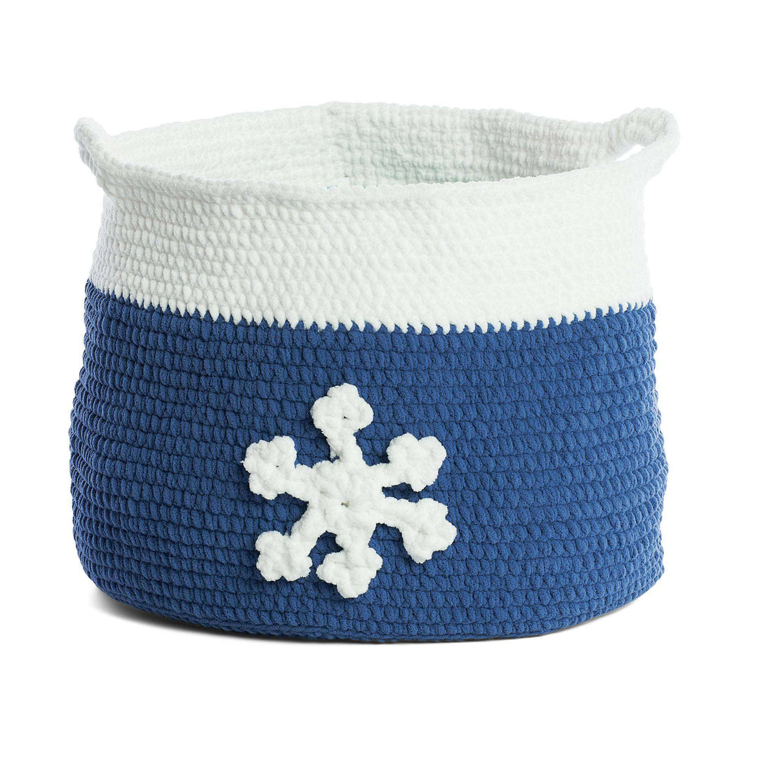 Free Crochet Snowflake Basket Pattern
