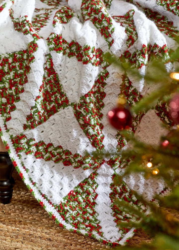 Free Merry Motif Quilt Crochet Throw Pattern