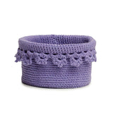 Free Floral Edge Crochet Basket Pattern