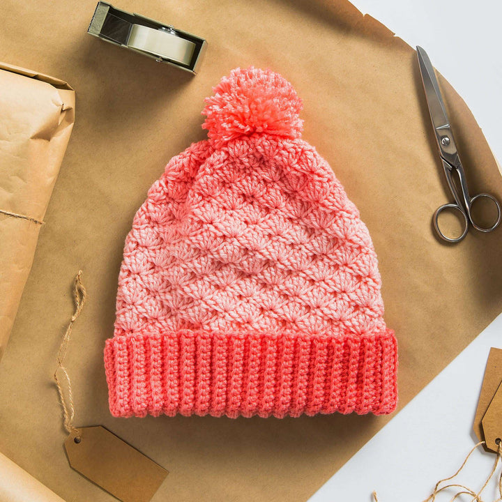 Free Crochet Shell Stitch Basic Hat Pattern