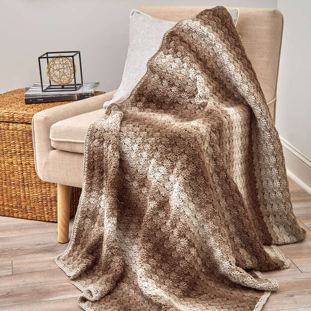 Free Crochet Shaded Shells Throw Pattern – Mary Maxim