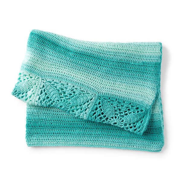 Free Crochet Pretty SquaresinaRow Bed Throw Pattern Mary Maxim