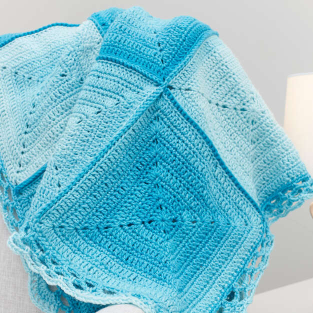 Free Nine Block Baby Crochet Blanket Pattern