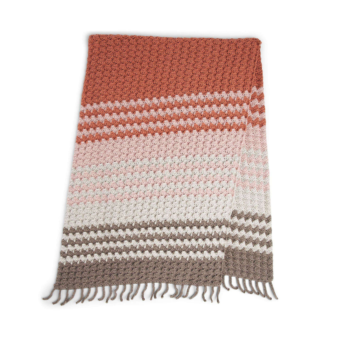 Free Softly Striped Crochet Wrap Pattern