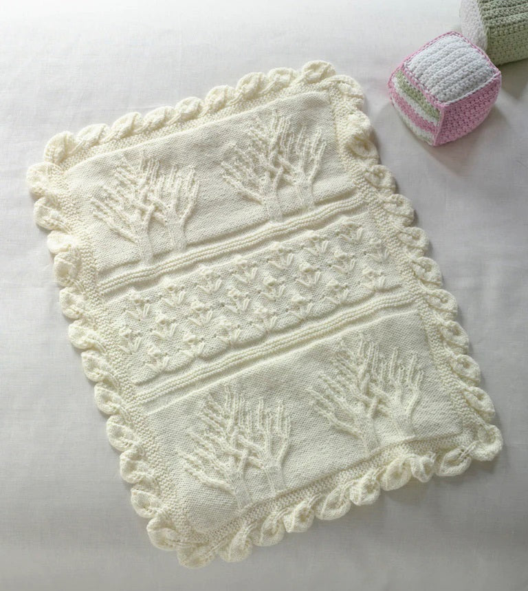 Free Knit Baby Tree of Life Throw Pattern