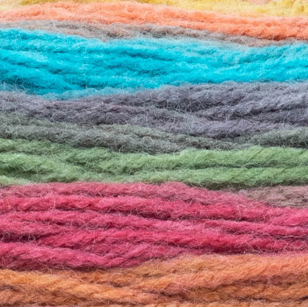 Lion Brand Yarn Mandala Baby Rainbow Falls Self-Striping Baby Light Acrylic Multi-color  Yarn 