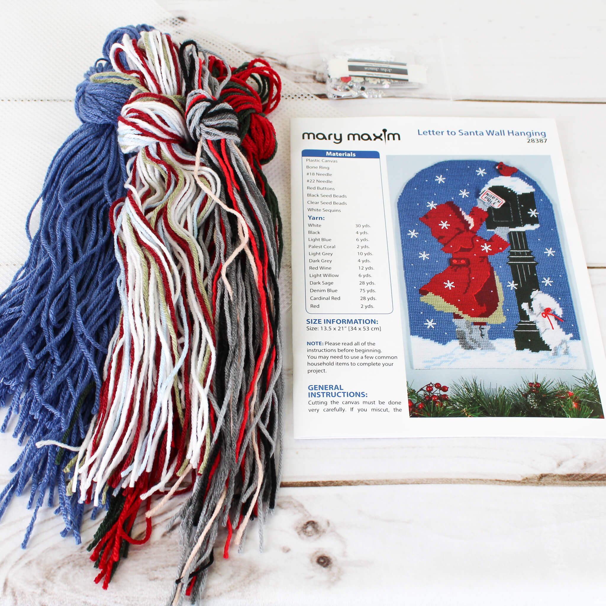 Letter to Santa Wall Hanging Plastic Canvas Kit – Mary Maxim