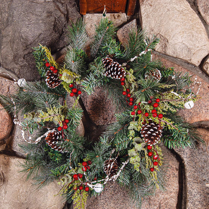Pinecone with Berries Wreath