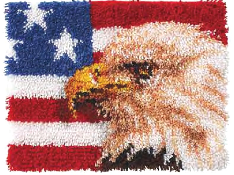 American Eagle Latch Hook Rug Kit