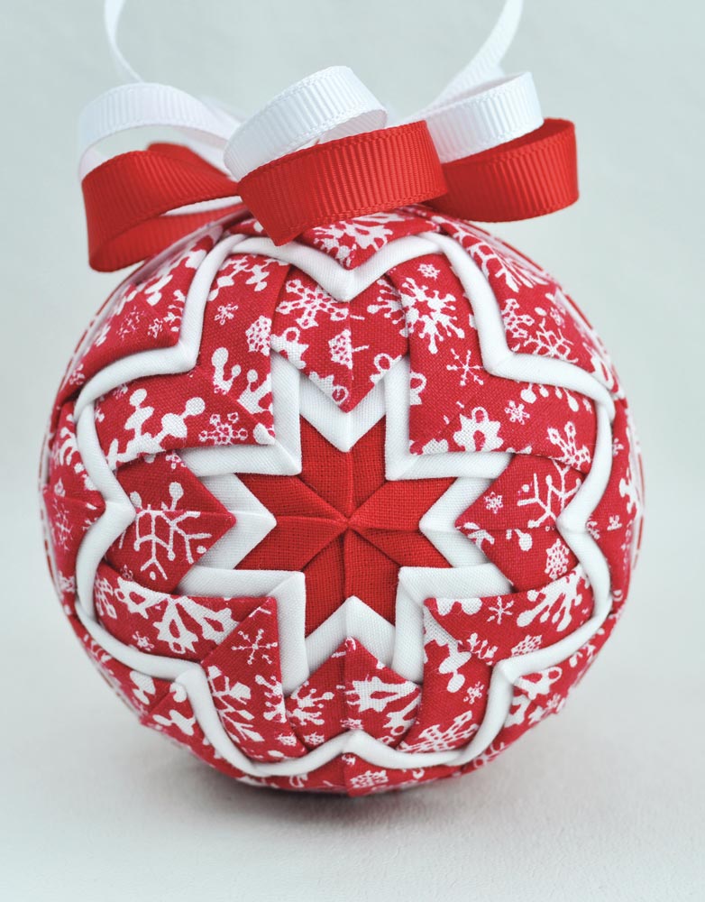 Winter Snow Quilted Ornament Kit