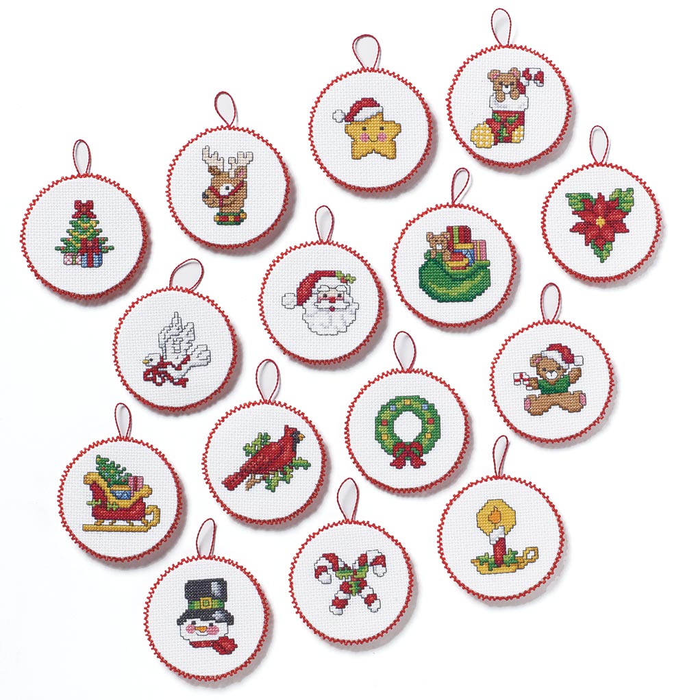 Classic Christmas Collection Cross Stitch Ornaments