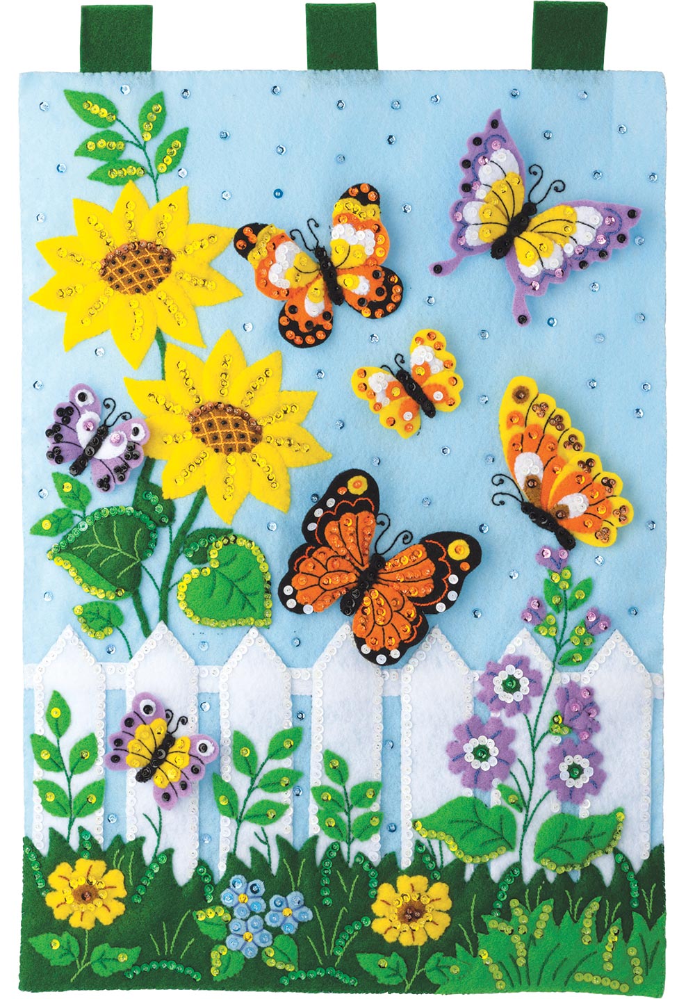 Butterfly Garden Felt Wall Hanging Kit