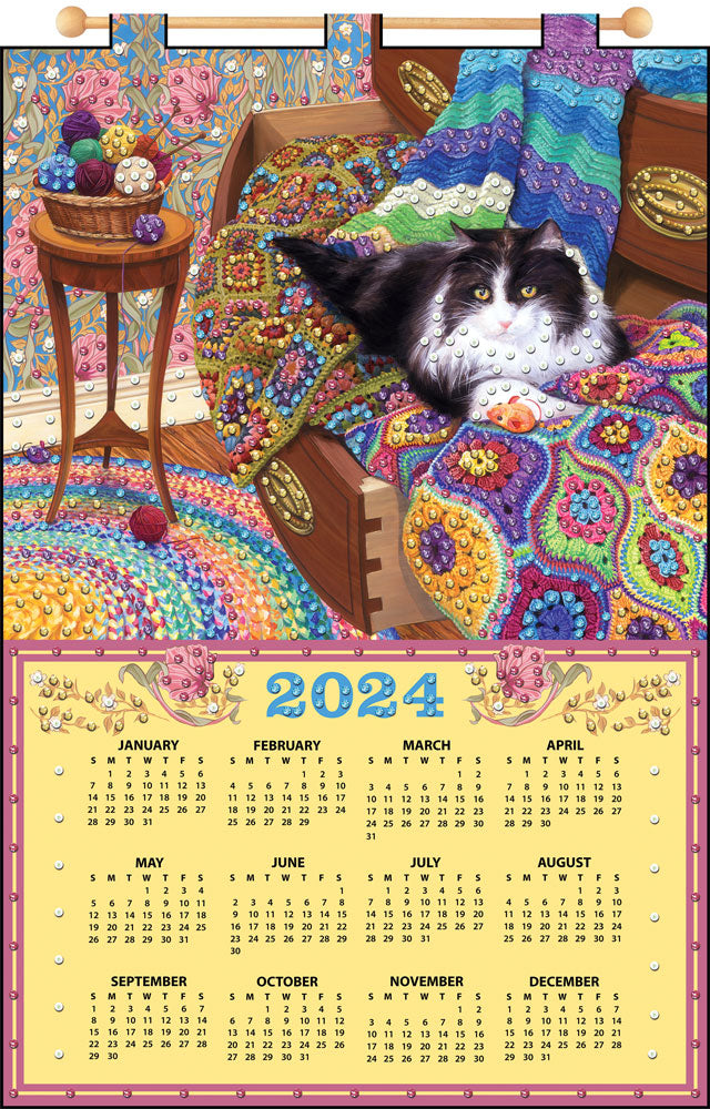 Crochet & Cat 2024 Felt Calendar