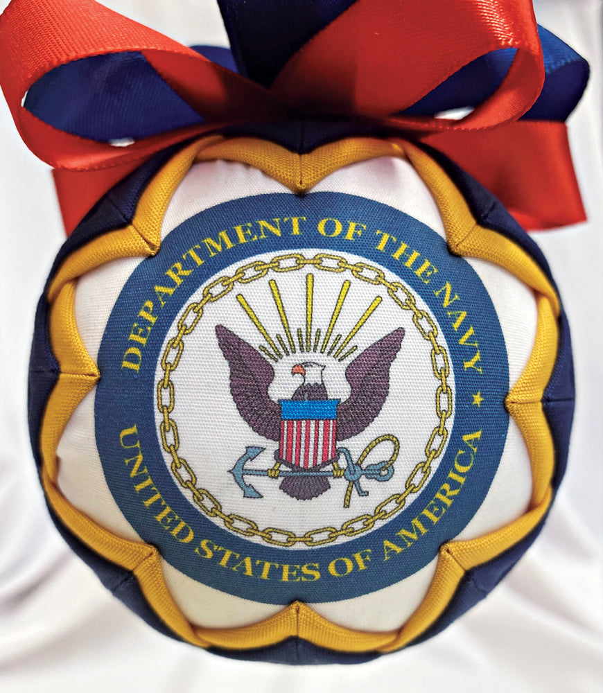 Navy Quilted Ornament Kit