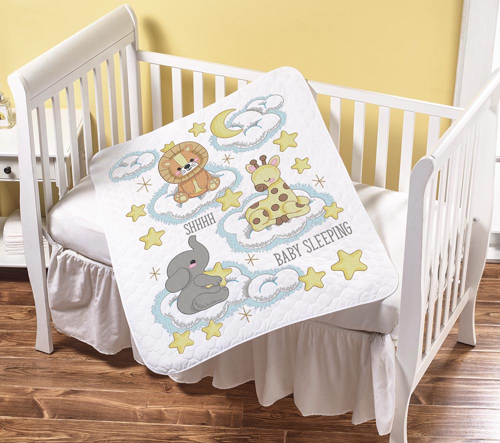 Lullaby Safari Crib Quilt Cover