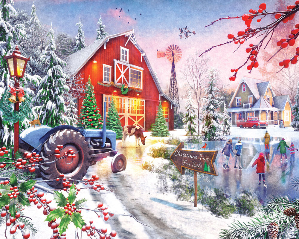 Christmas Skaters Jigsaw Puzzle