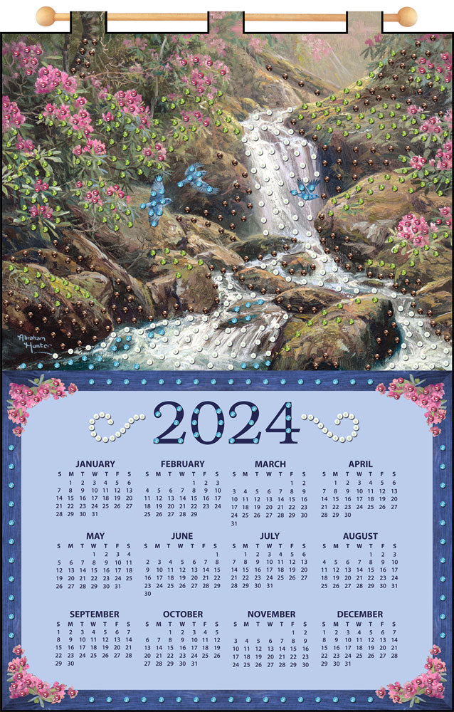Waterfall 2024 Felt Calendar