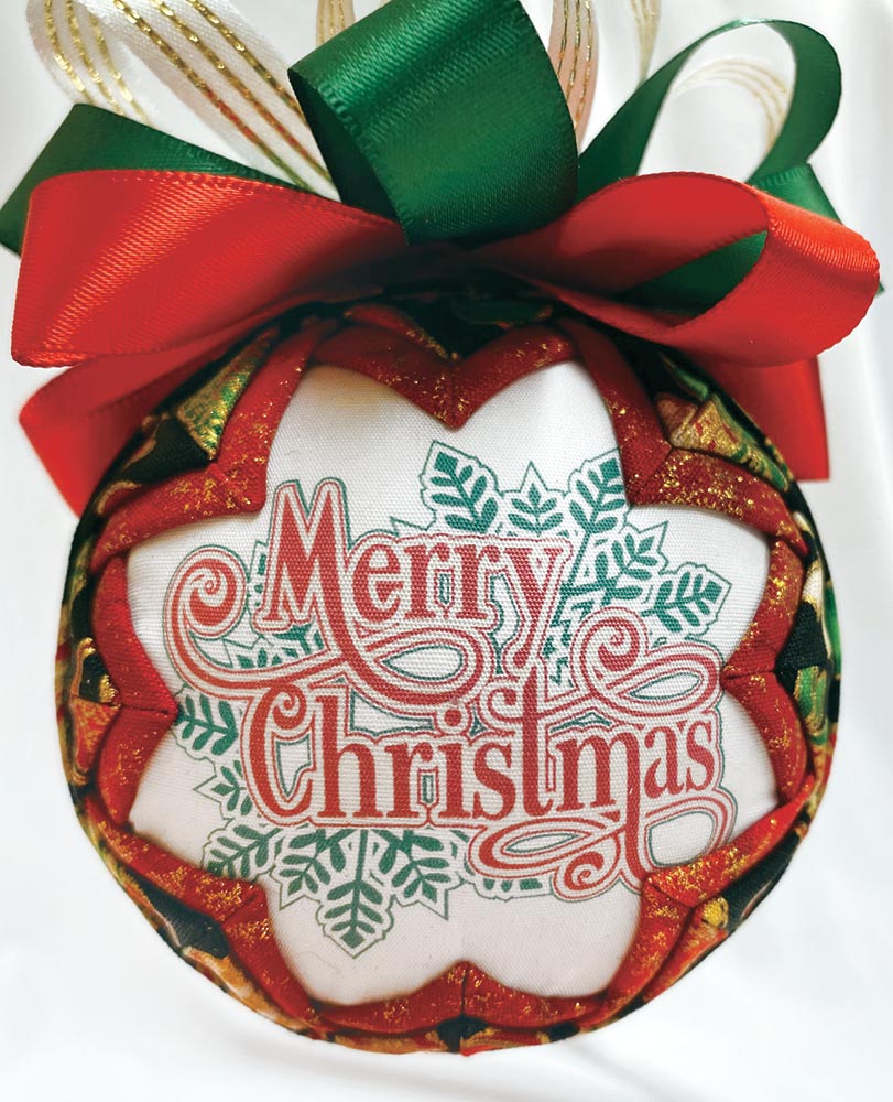 Merry Christmas Quilted Ornament Kit