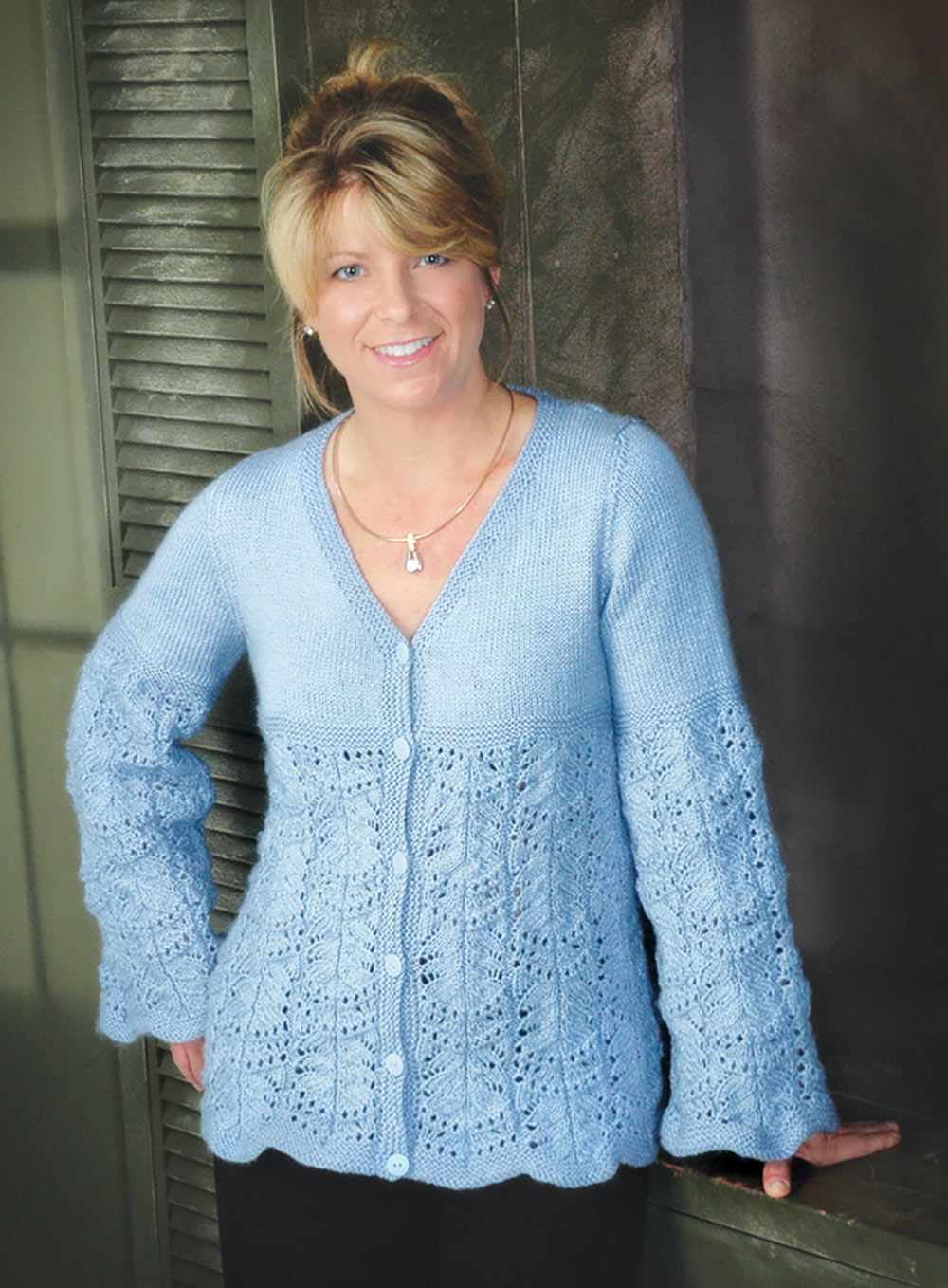 Wavy Lace Border Cardigan Pattern Wavy Lace Border Cardigan Pattern