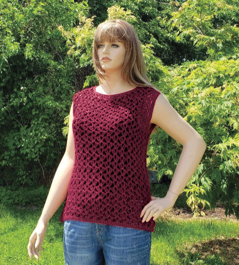 Spring into Summer Ladies Top – Mary Maxim