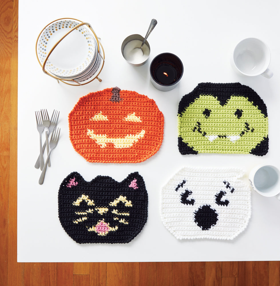 Halloween Placemats Crochet Kit
