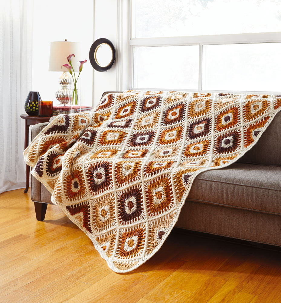 Dazzler Diamond Afghan Pattern – Mary Maxim