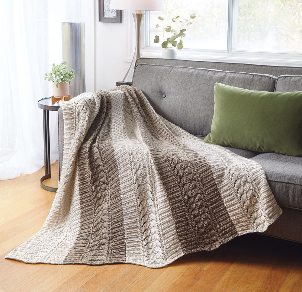 Fishtail Lace Throw Pattern