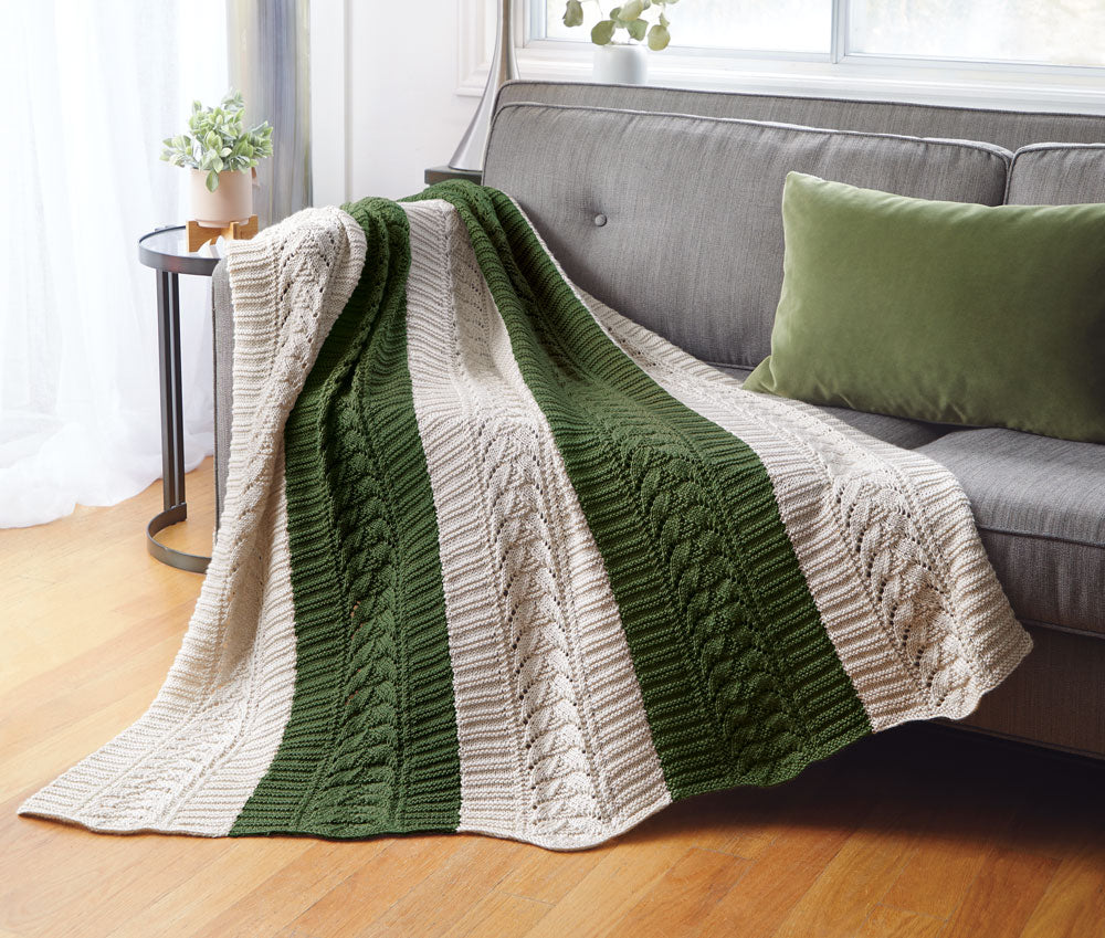 Fishtail Lace Throw Pattern