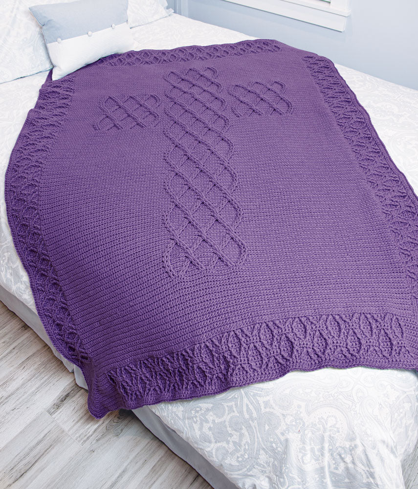 Armstrong Crest Premium Blanket - Black Celtic Cross Style