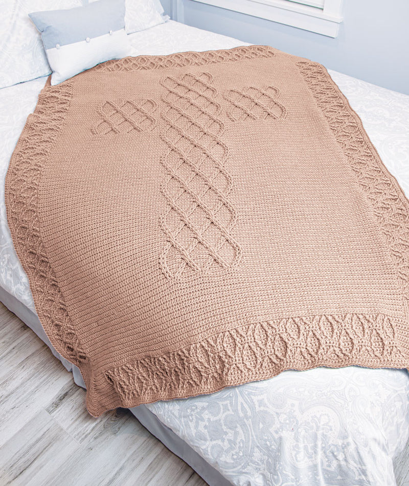 MacTavish Crest Premium Blanket - Black Celtic Cross Style