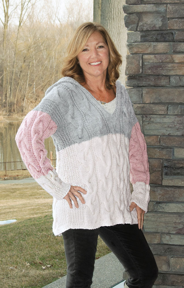 Cabled Hoodie Pullover Pattern