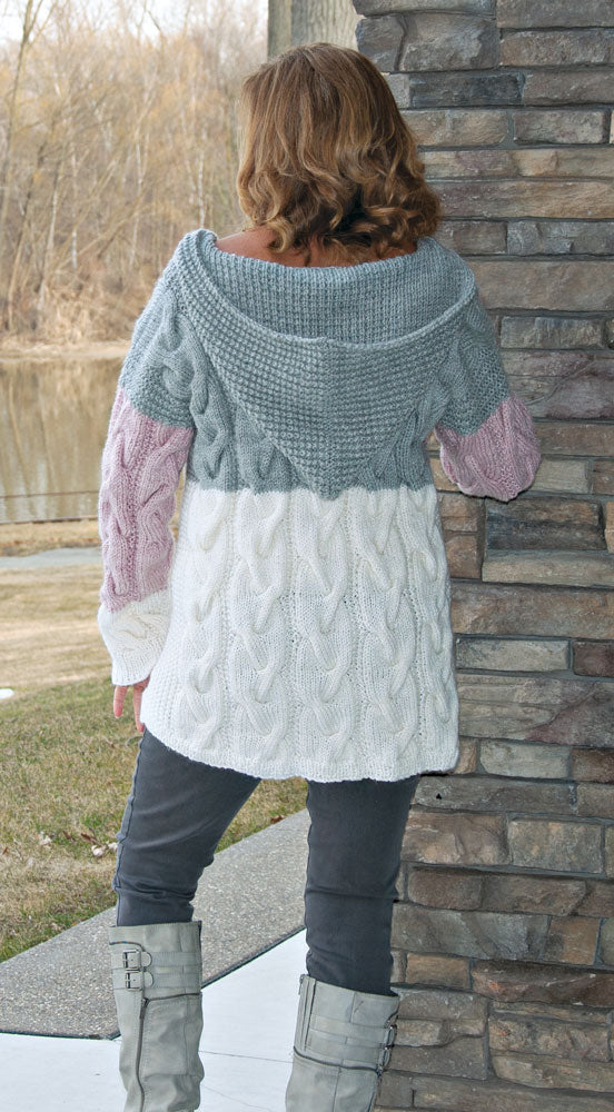 Cabled Hoodie Pullover Pattern