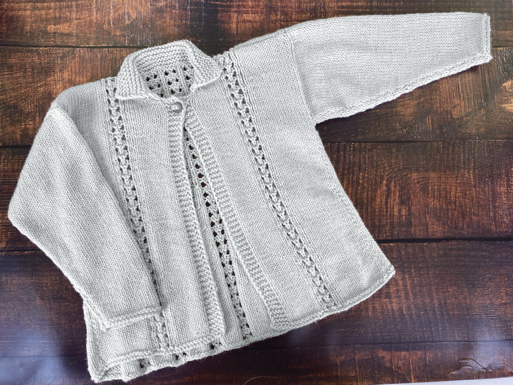 ⭐︎mi様⭐︎【ё】eyelet lace compact cardigan Child's Eyelet Cardigan – Mary Maxim