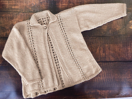Cardigan à œillets enfant