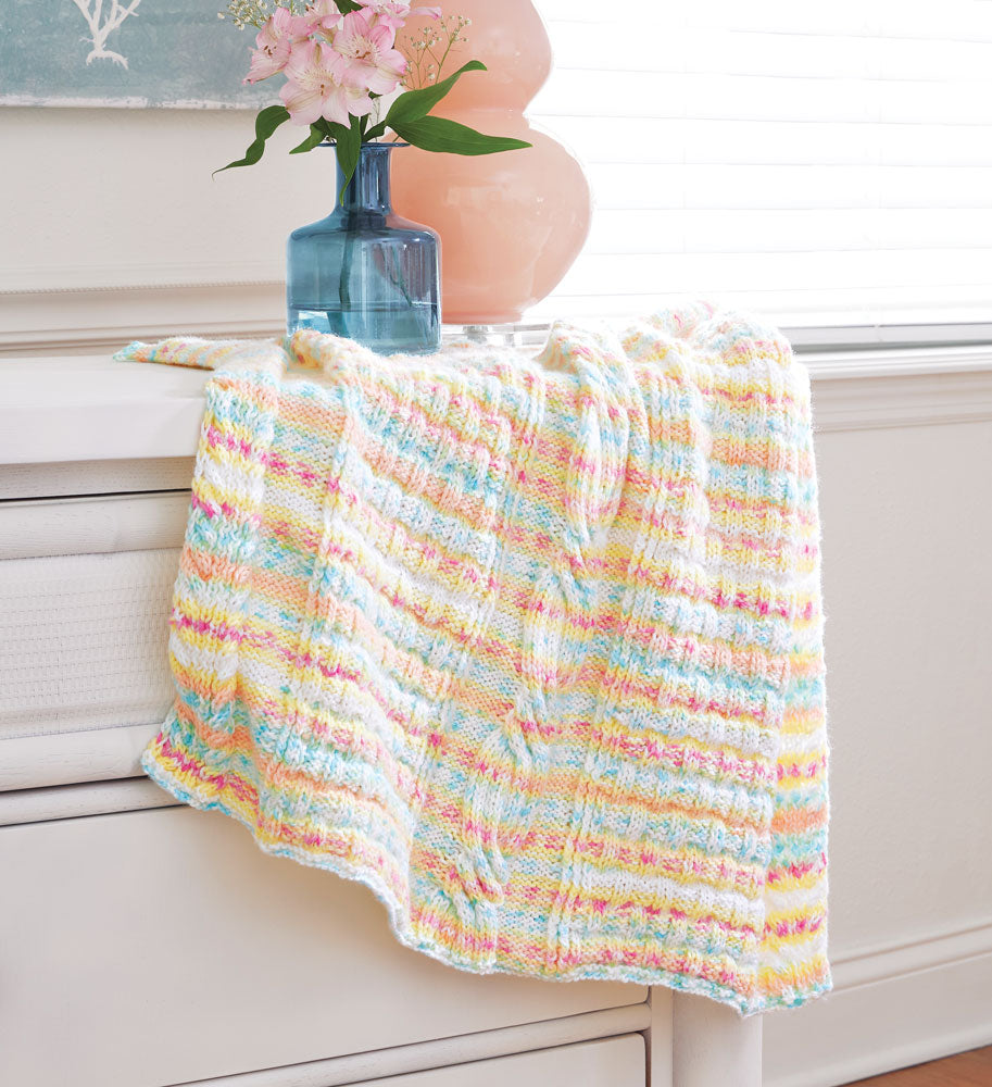 Swirled Cable Baby Blanket Pattern