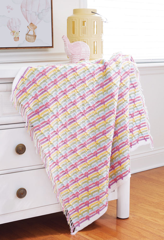 Diamond Lattice Baby Blanket Pattern