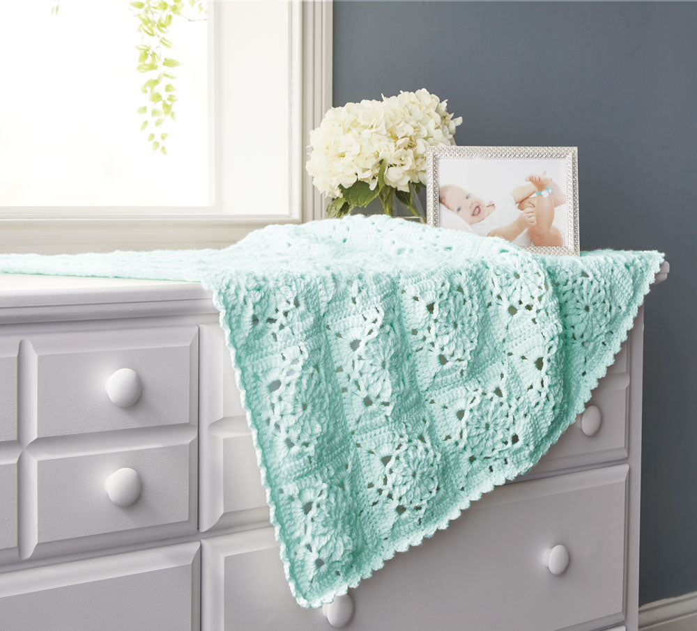 Lace Squares Baby Blanket Pattern