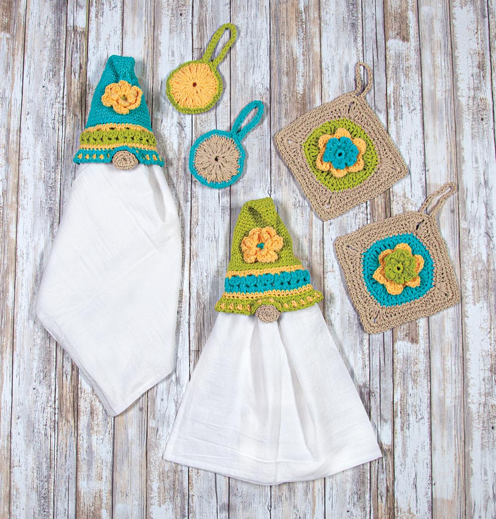 Spring Gnomes Kitchen Crochet Set