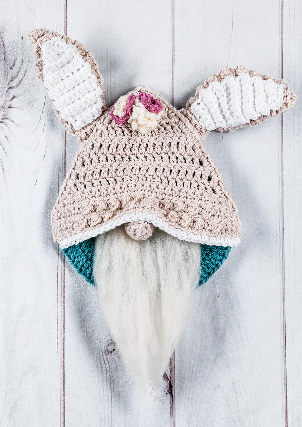 Gnome Bunny Door Hanging Crochet Kit