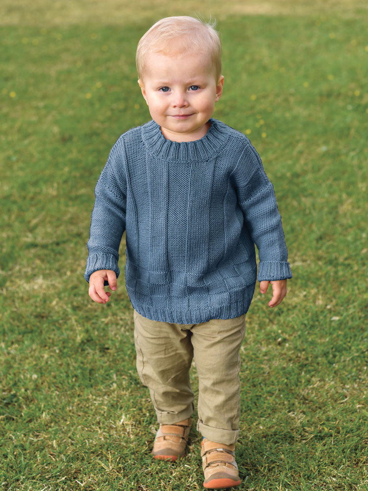 Pull En Tricot Pour Bébé/garçon - Col Rond, Manches Longues, Couleur Unie, Pour Hiver (tailles 3 Mois à 6 Ans) - 4